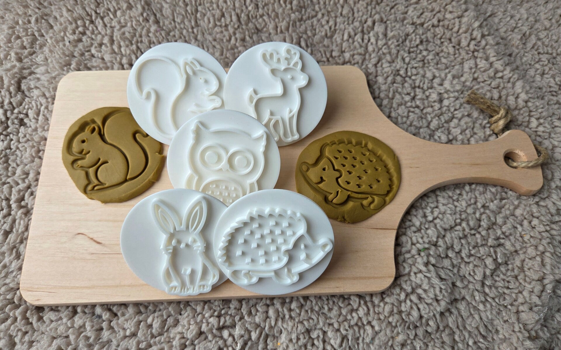 PLA stempelset - bosdieren