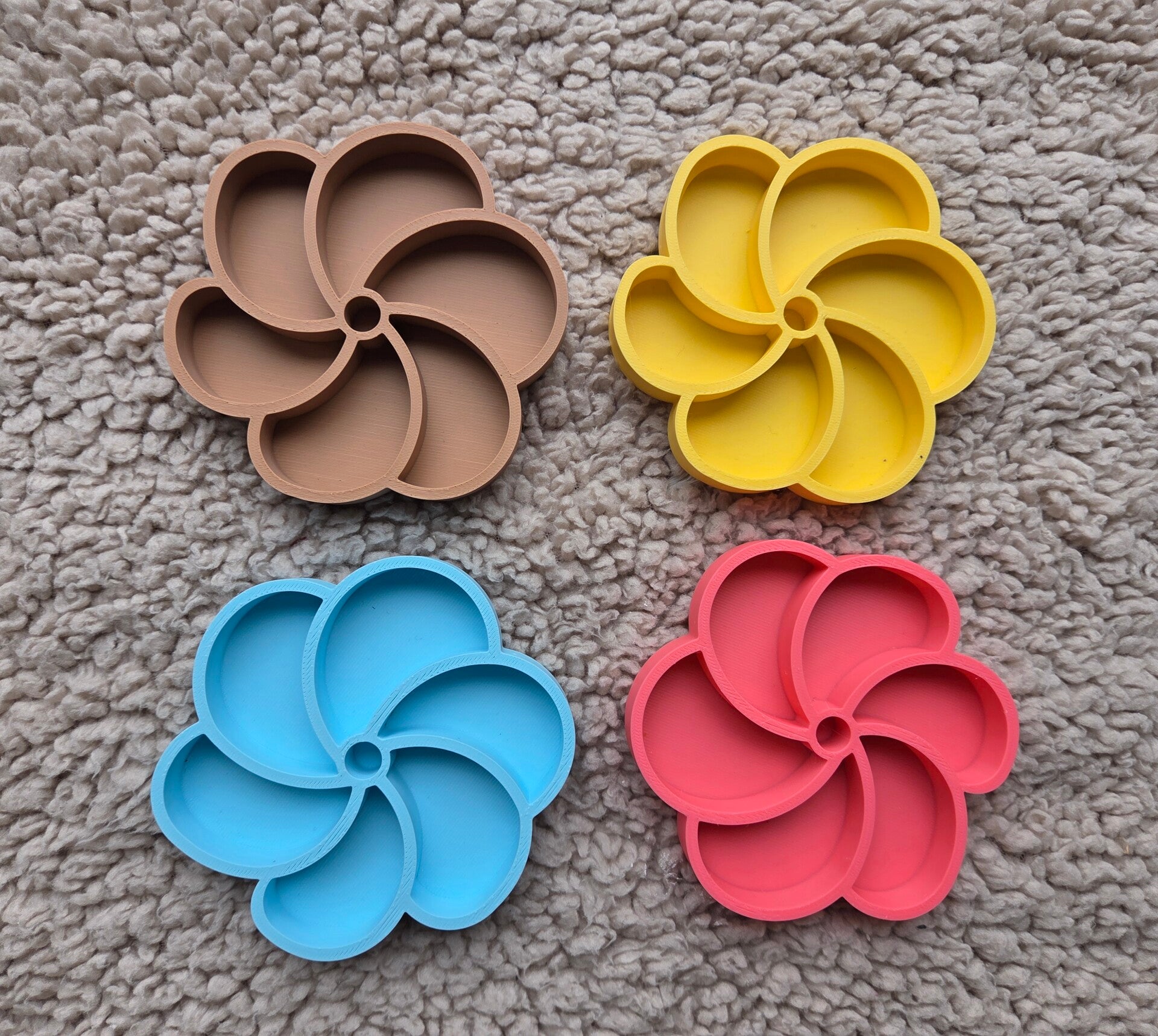 PLA vulvorm - bloem swirl