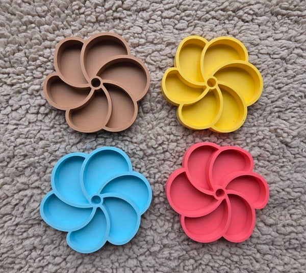 PLA vulvorm - bloem swirl