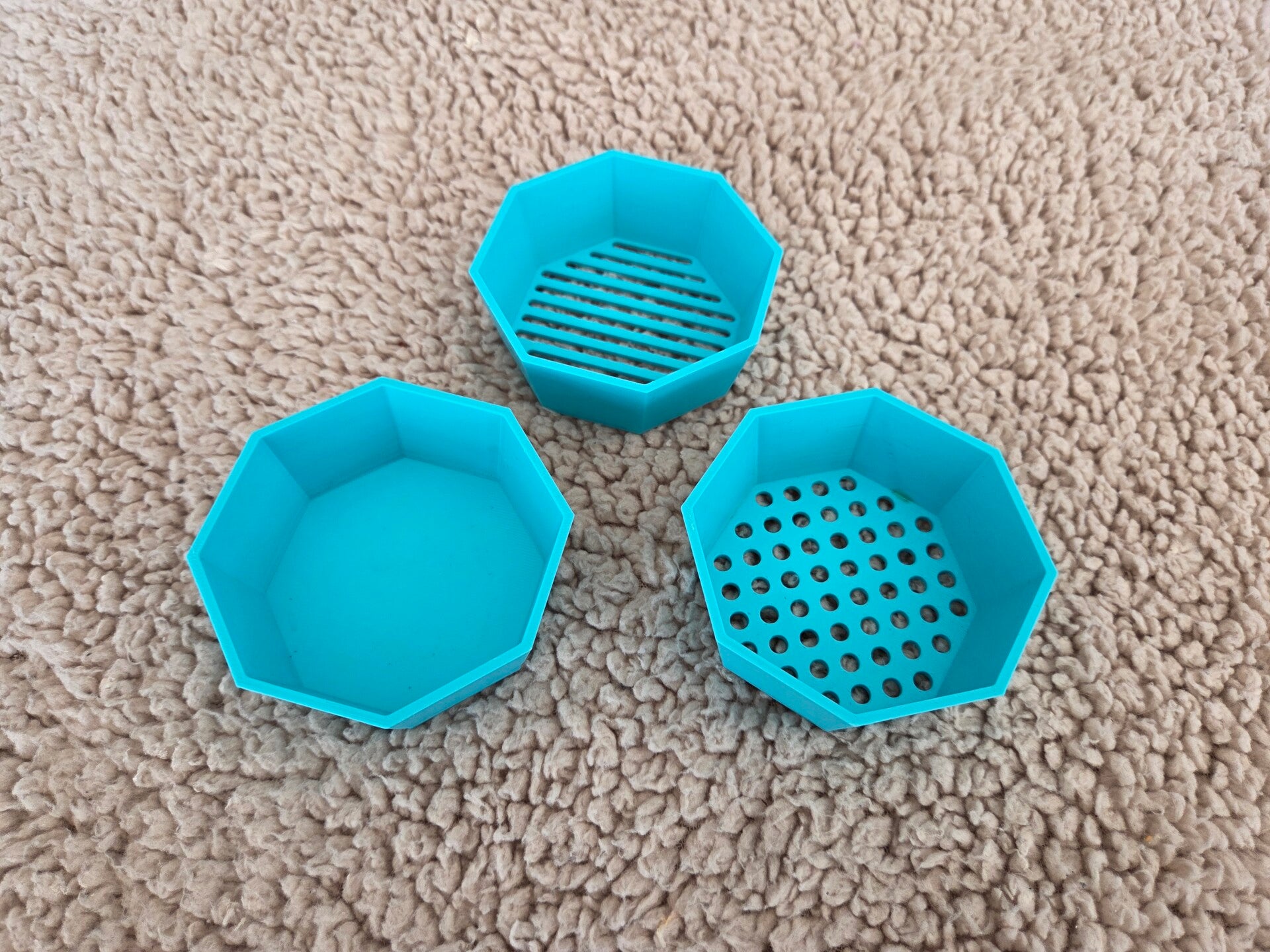 PLA - Sorteer/Zeef hexagonbakjes