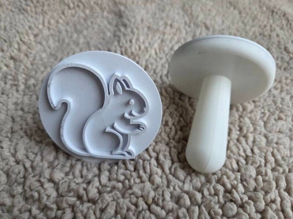 PLA - stempel eekhoorn groot handvat