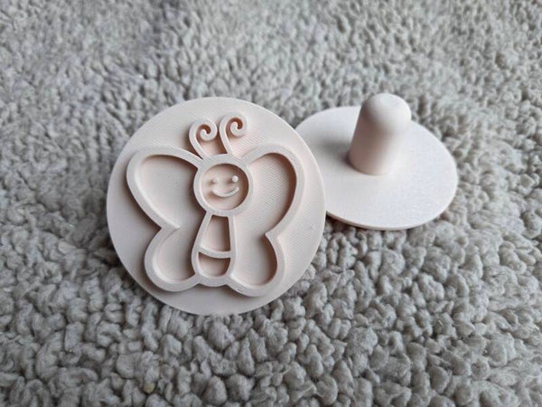 PLA - stempel vlinder kleine handvat