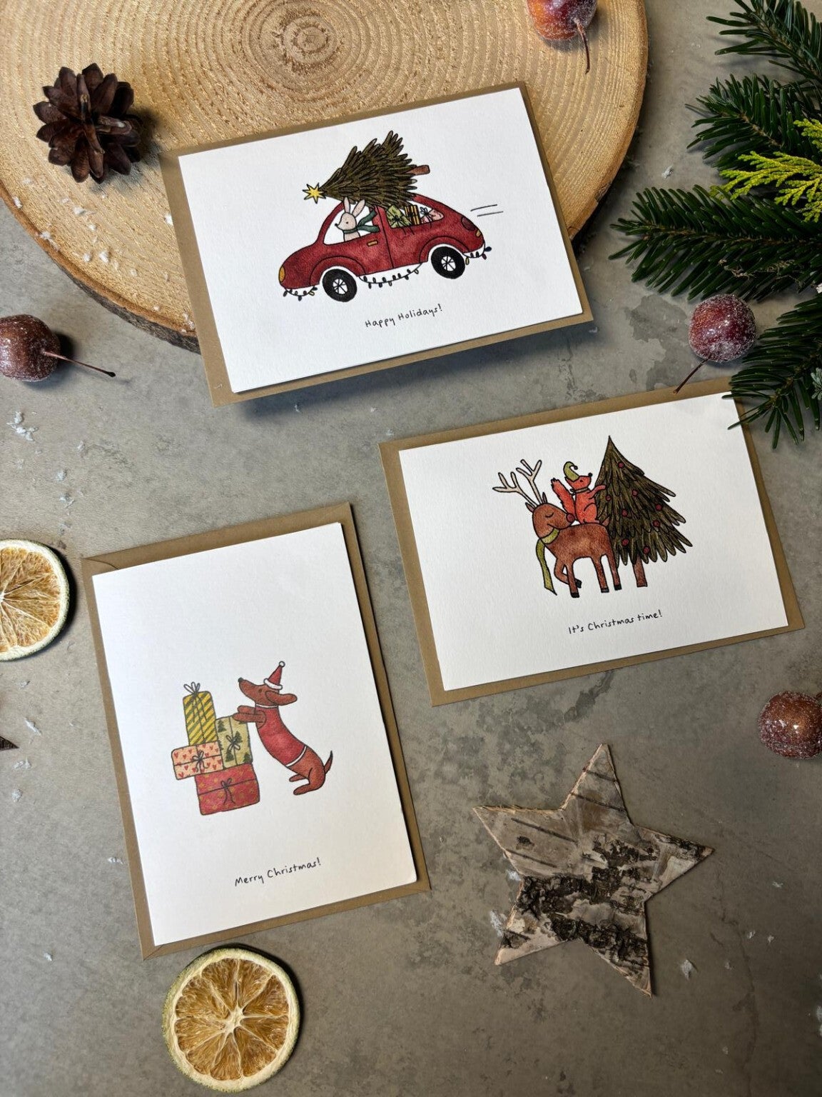 Kerstkaartjesset