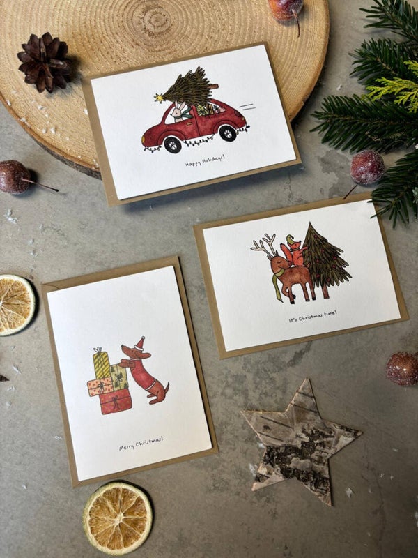 Kerstkaartjesset