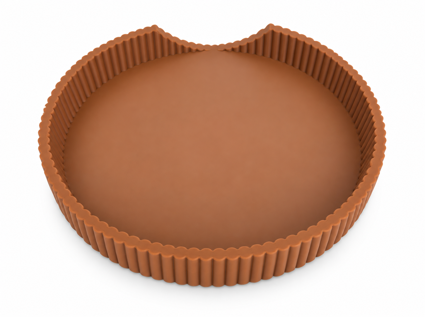 PLA speelbak - rond ribbel met opening
