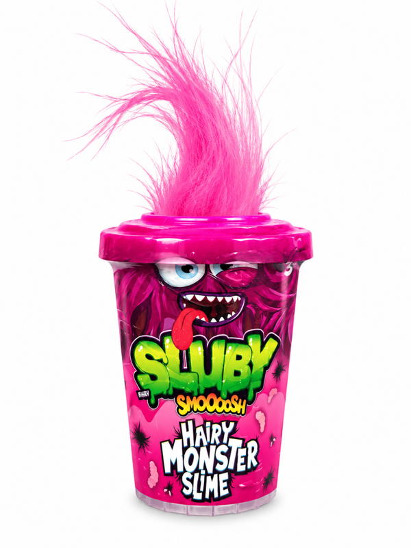 Sluby - Hairy monster slime roze