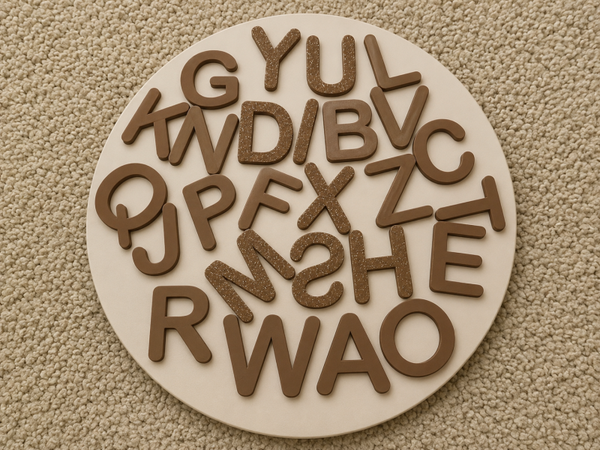 Loose parts - Alfabet chocolade letters