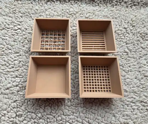 Sorteer zeefjes/bakjes