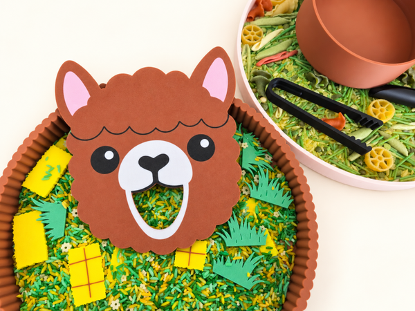 Hongerige alpaca - bruin