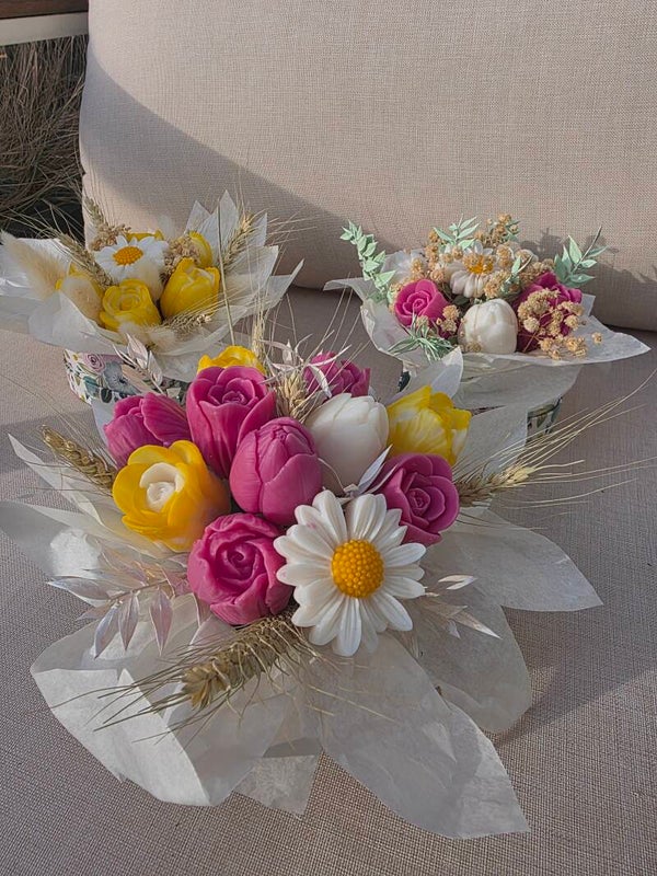 Blumenstrauß aus Wachsmelts