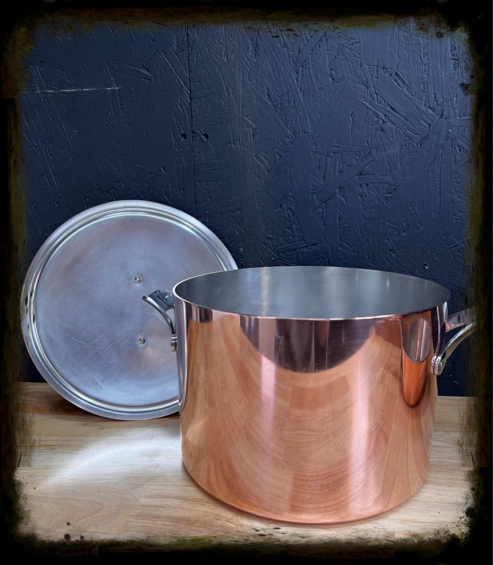 Georg Jensen Taverne silver-lined stockpot Denmark 25cm