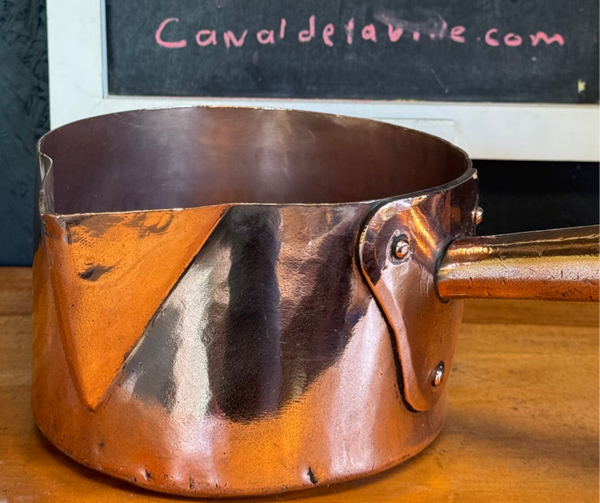 Antique Sugerpan E. DEHILLERIN 18 RUE COQUILLIÈRE PARIS linear stamp