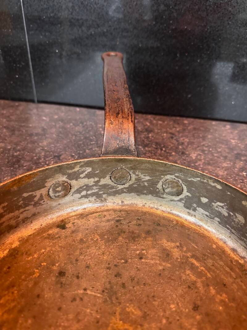 Tin lined inside rivets 
