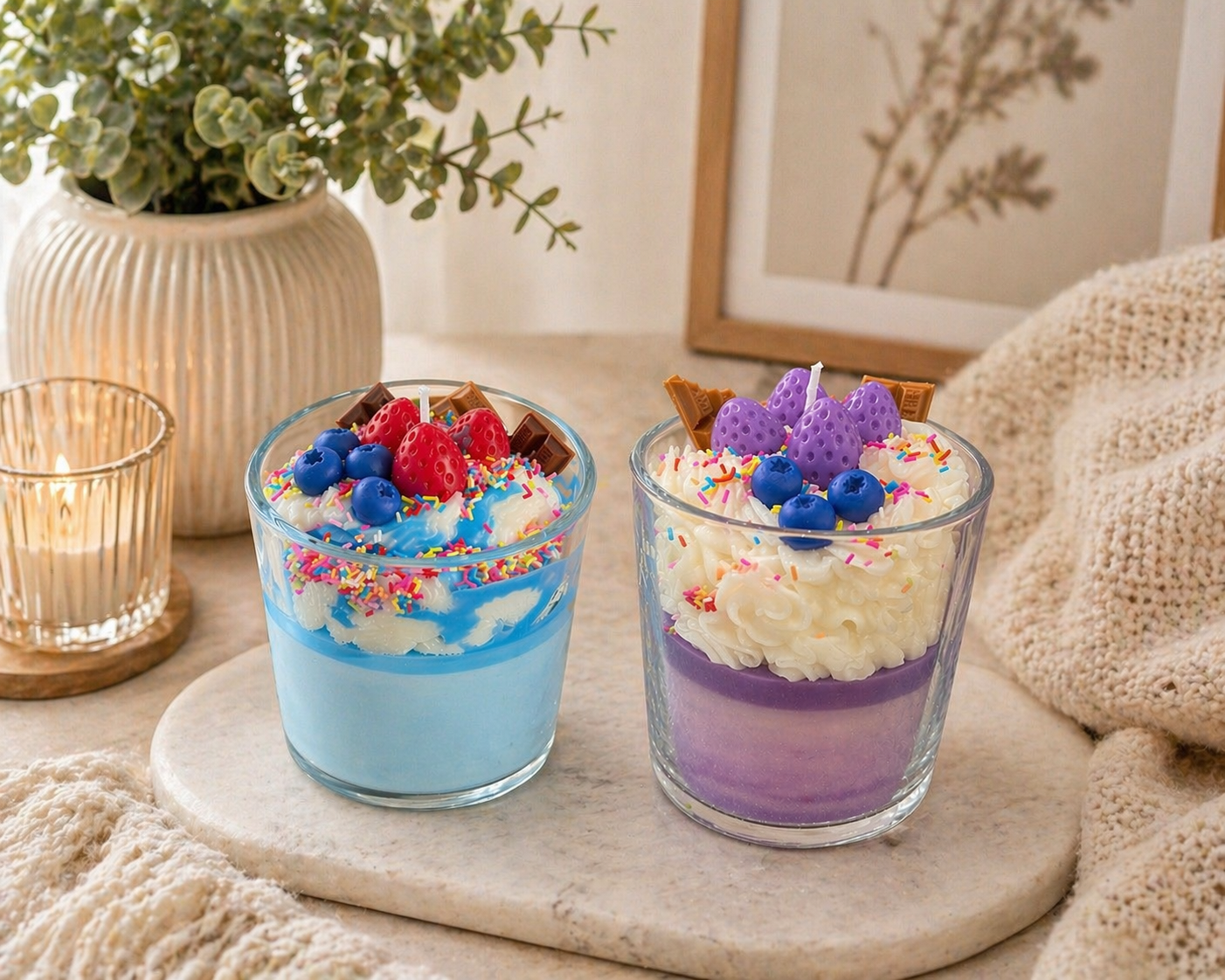 Dessert inspired candles