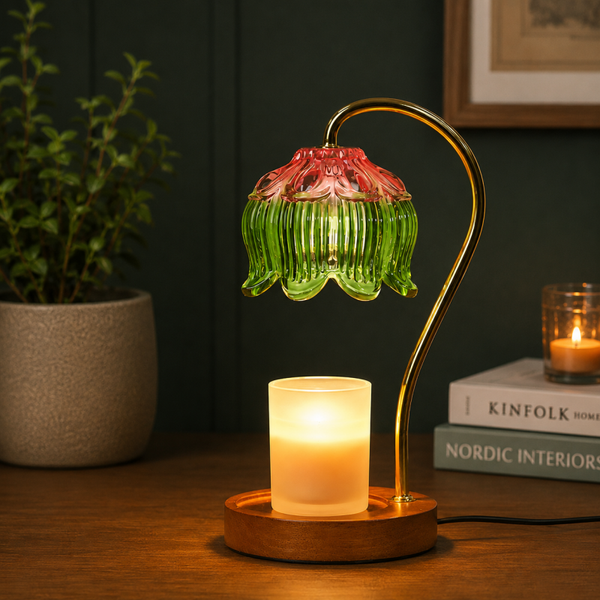 Lotus candle warmer lamp