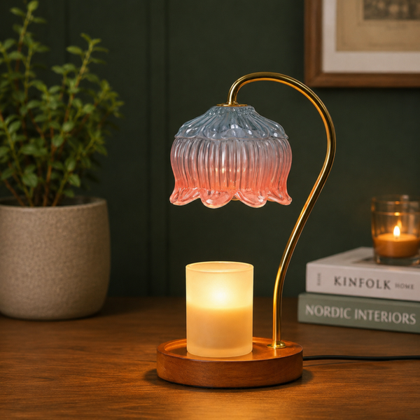Lotus candle warmer lamp