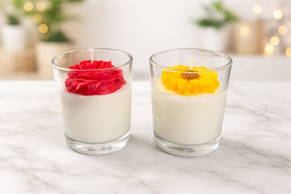 Sunflower and Rose candle bundle