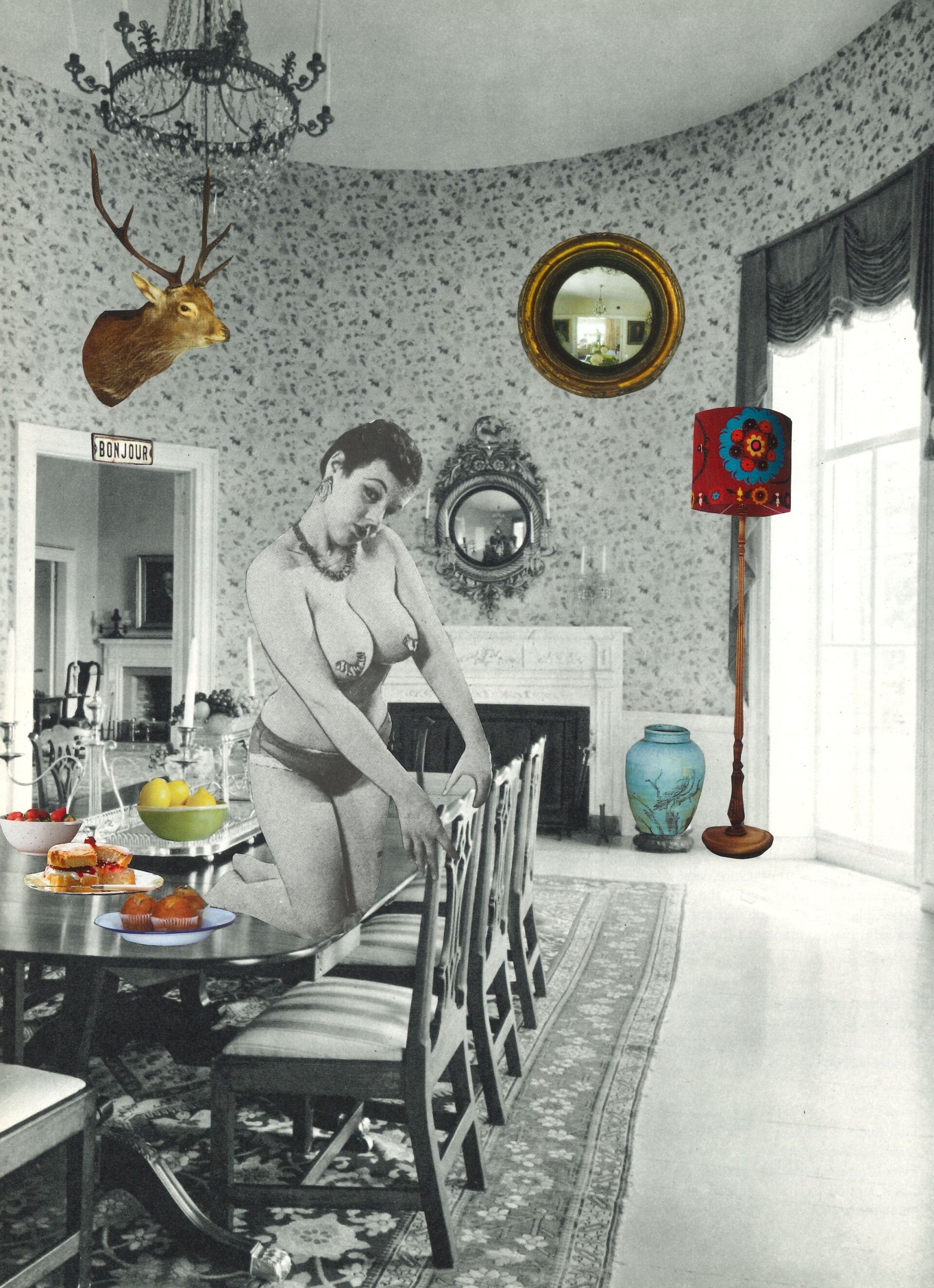 Original collage "Dixie" from the Home Bodies Collection