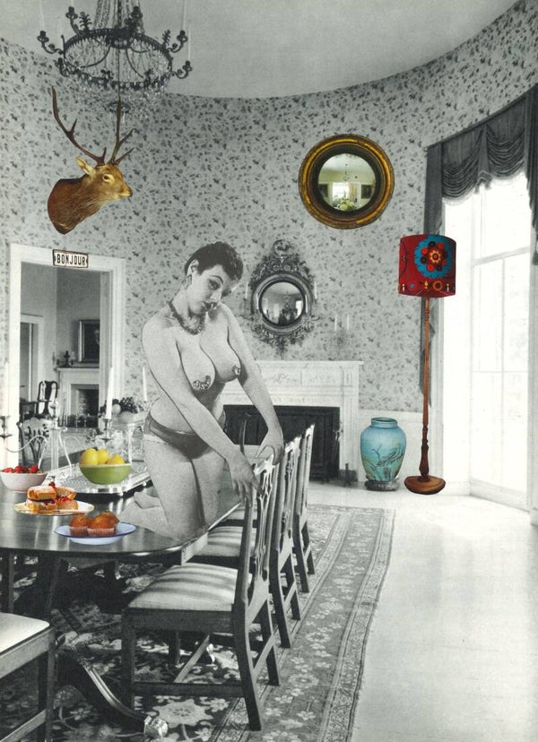 Original collage "Dixie" from the Home Bodies Collection