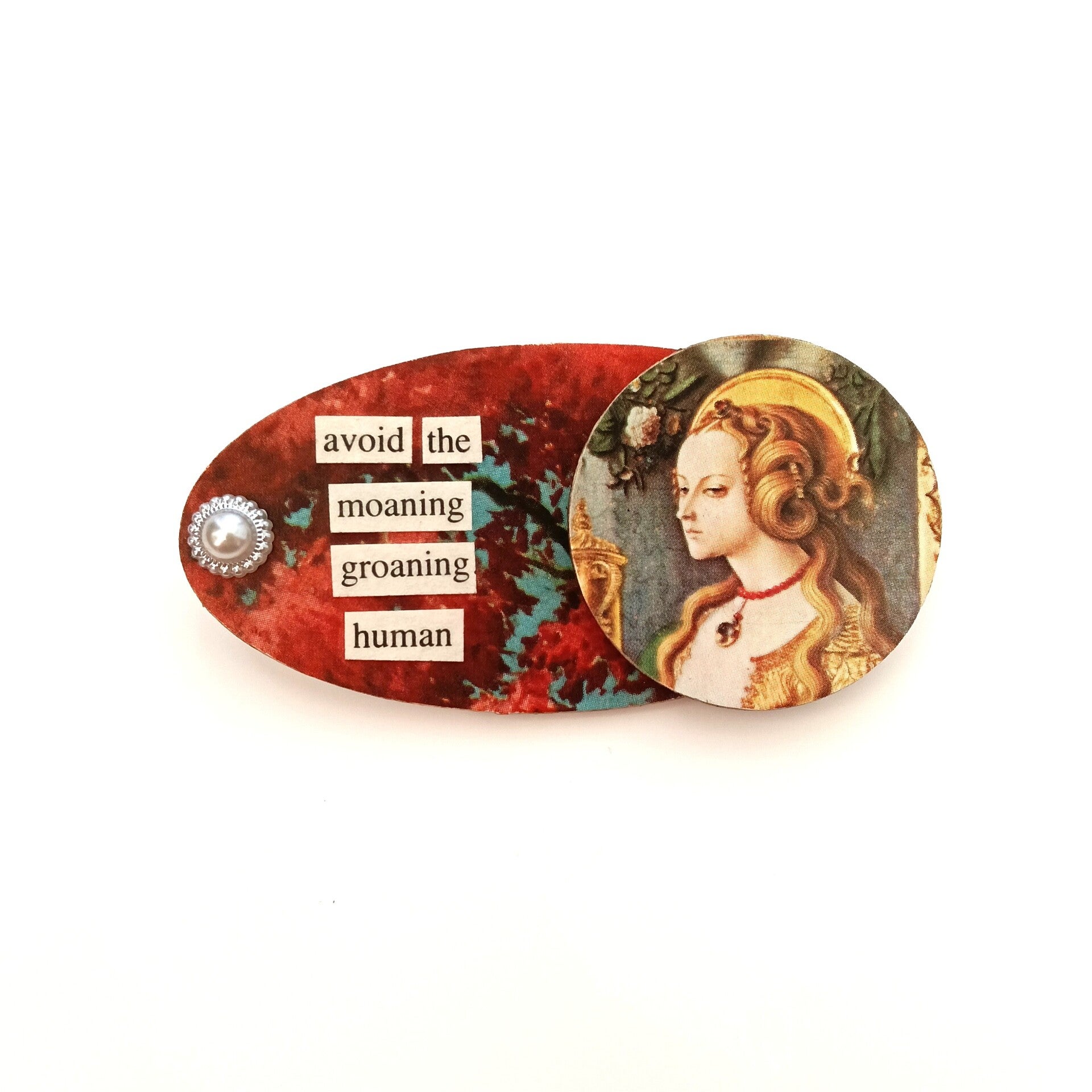 Moaning Human Brooch