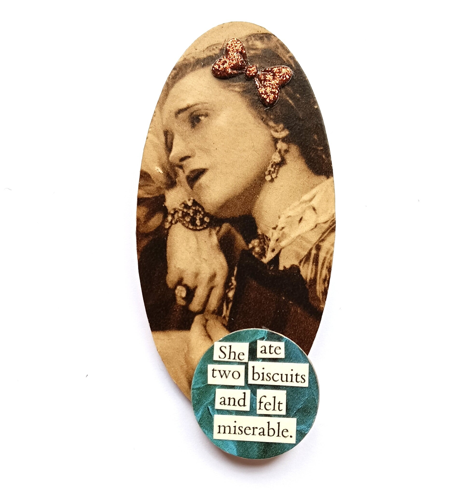 Miserable Biscuit Brooch