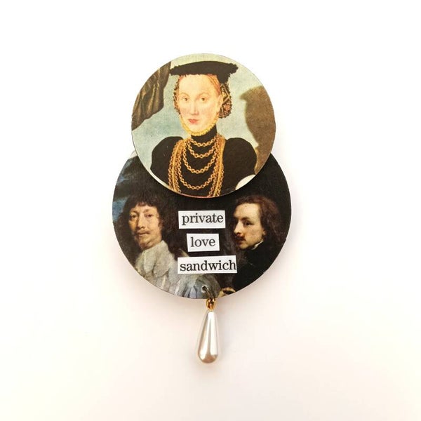 Love Sandwich Brooch