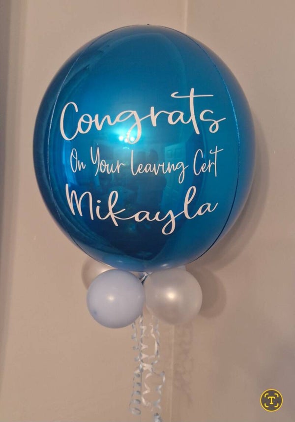 Personalised Bubble Balloons - Solid Colour