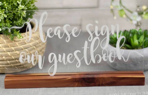 Acrylic Table Sign