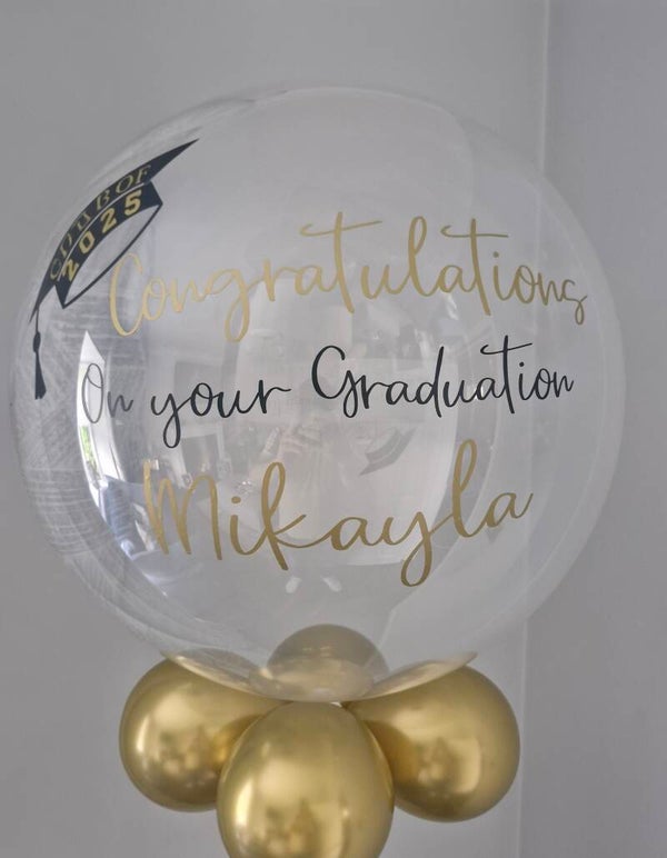 Personalised Bubble Balloons - Clear