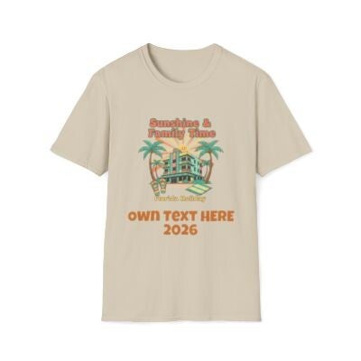 Customisable Family Holiday T-Shirt – "Sunshine & Family Time"  2026 Florida Beach T-Shirt