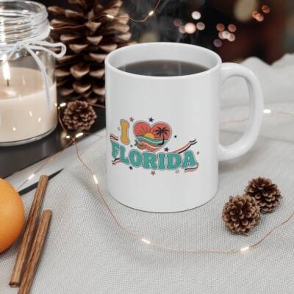 I Love Florida Coffee Mug – Ceramic Coffee Cup (320ml & 440ml)