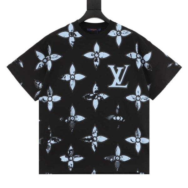 T shirt LV nera blu
