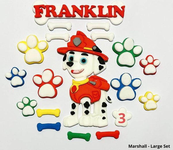 Paw and Patrol Marshall Cake Toppers Edible Fondant