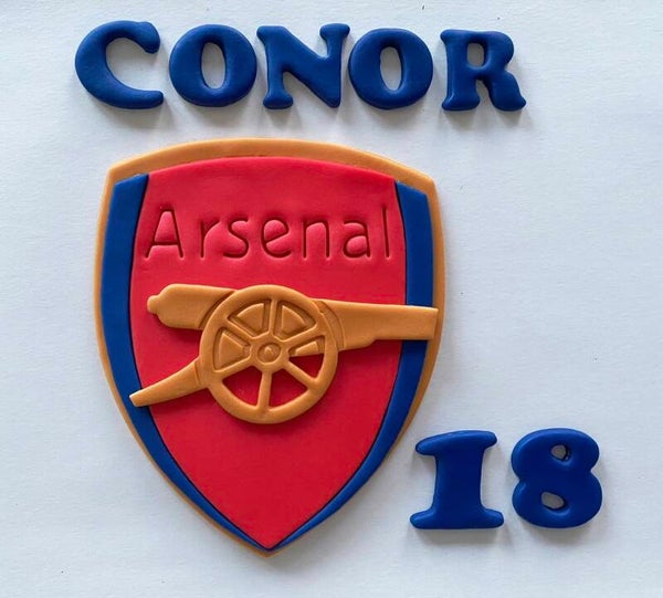 “FC 1” Cake Toppers Edible Fondant