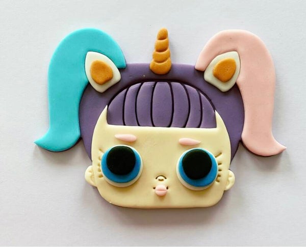 Doll Unicorn Cake Toppers Edible Fondant