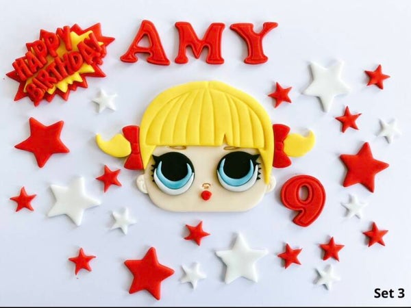 Doll Lil Bro Cheer Cake Toppers Edible Fondant