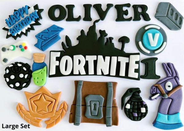 Fortnite Cake Toppers Edible Fondant