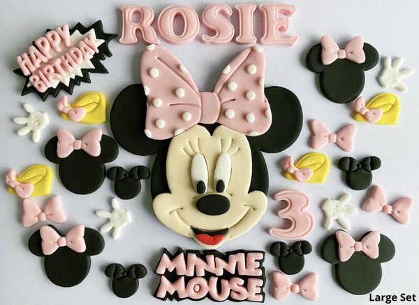 Minnie Mouse Cake Toppers Edible Fondant