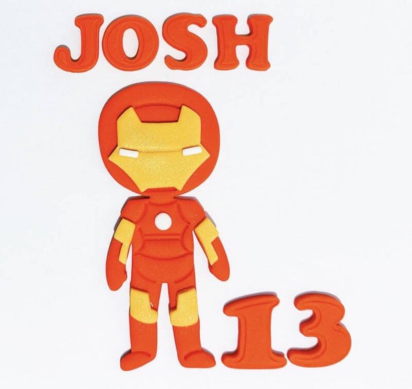 Iron Man Body Cake Toppers Edible Fondant