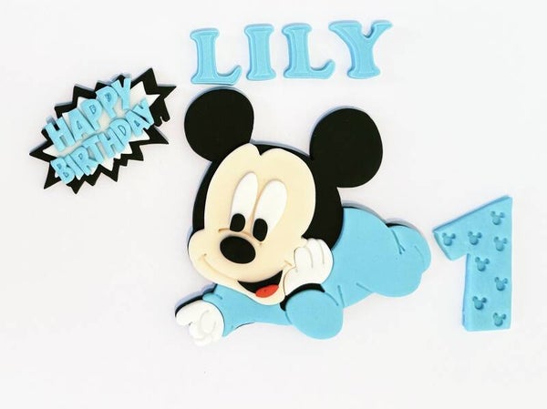 Baby Mickey Mouse Cake Toppers Edible Fondant