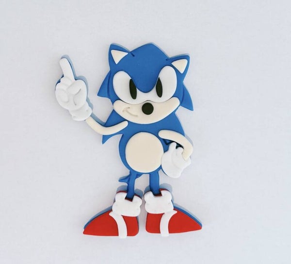 Sonic The Hedgehog Body Cake Toppers Edible Fondant NEW