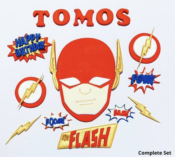 The Flash Cake Toppers Edible Fondant