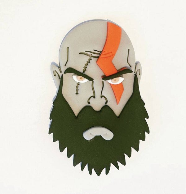God of War Cake Toppers Edible Fondant