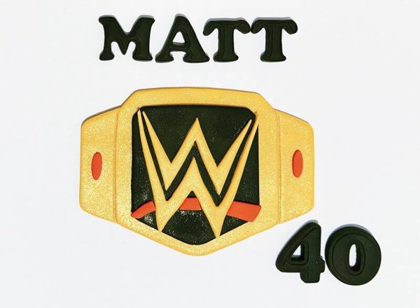 Wrestling WWE Belt Cake Toppers Edible Fondant