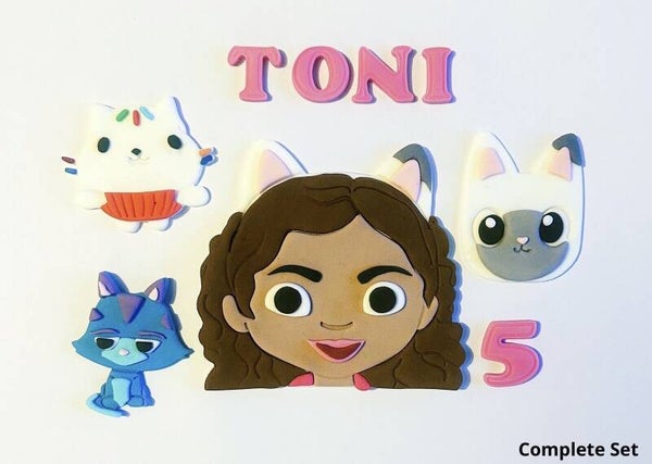 Gabby’s DollHouse Cake Toppers Edible Fondant