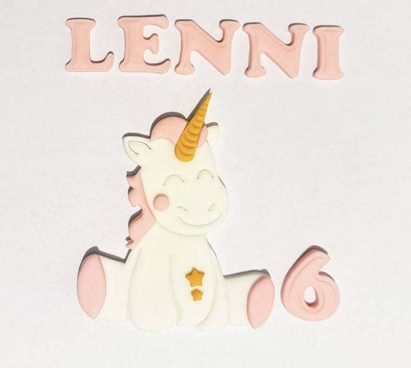 Unicorn Cake Toppers Edible Fondant NEW