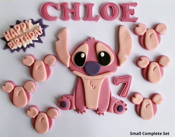 Stitch Angel Body Cake Toppers Edible Fondant