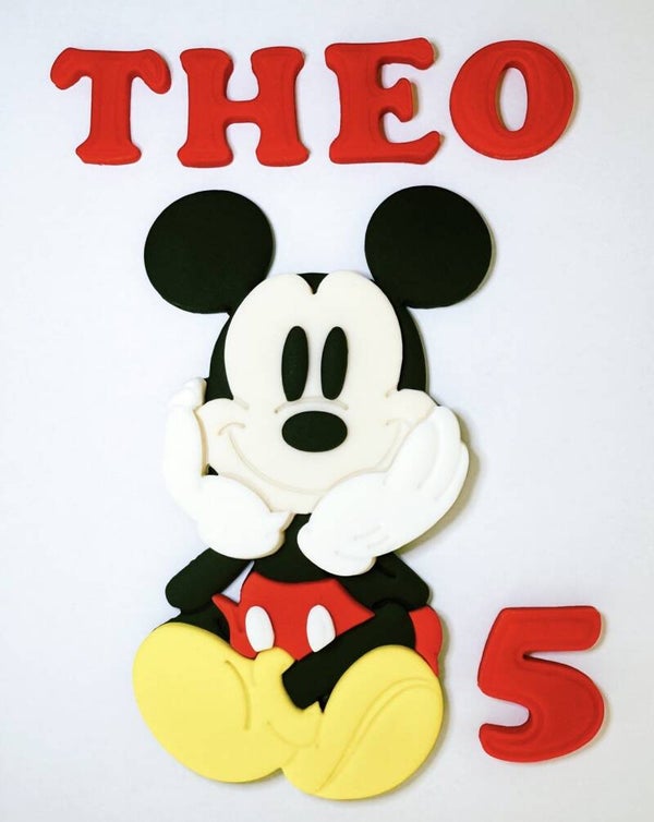 Mickey Mouse Cake Toppers Edible Fondant NEW