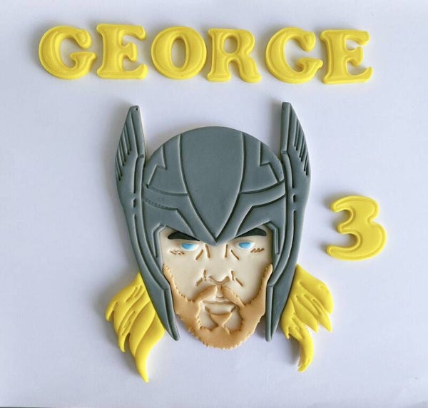 Thor Cake Toppers Edible Fondant