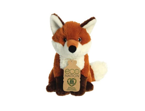 Pluchen Knuffel Vos van Eco Nation - 23 cm